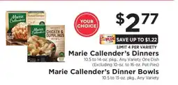 ShopRite Marie Callender's Dinners offer