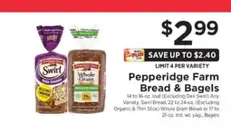 ShopRite Pepperidge Farm Bread & Bagels offer