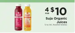 ShopRite Suja Organic Juices offer