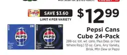 ShopRite Pepsi Cans Cube 24-Pack offer