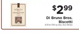 ShopRite Di Bruno Bros. Biscotti offer
