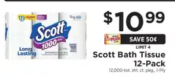 ShopRite Scott Bath Tissue 12-Pack offer