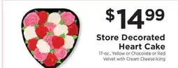 ShopRite Store Decorated Heart Cake offer