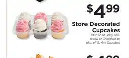 ShopRite Store Decorated Cupcakes offer