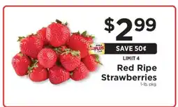 ShopRite Red Ripe Strawberries offer