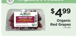ShopRite Organic Red Grapes offer