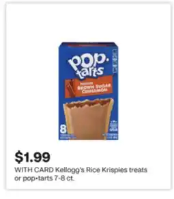 CVS Kellogg's Rice Krispies treats or pop•tarts offer