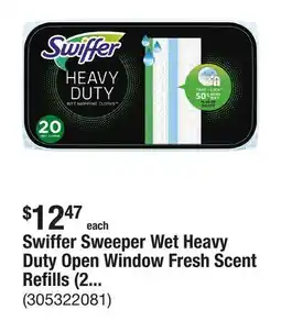 The Home Depot Swiffer Sweeper Wet Heavy Duty Open Window Fresh Scent Refills (20-Count) offer