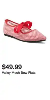 TJ Maxx Valley Mesh Bow Flats offer