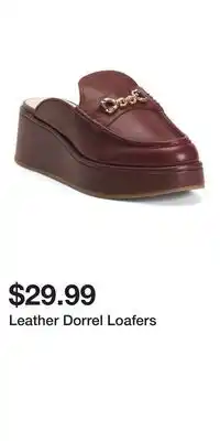 TJ Maxx Leather Dorrel Loafers offer