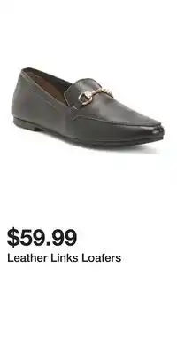 TJ Maxx Leather Links Loafers offer
