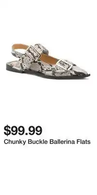TJ Maxx Chunky Buckle Ballerina Flats offer