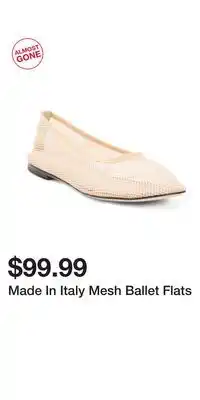 TJ Maxx Made In Italy Mesh Ballet Flats offer