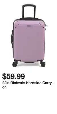 TJ Maxx 22in Richvale Hardside Carry-on offer
