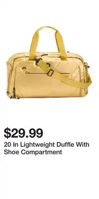 TJ Maxx 20 In Lightweight Duffle With Shoe Compartment offer