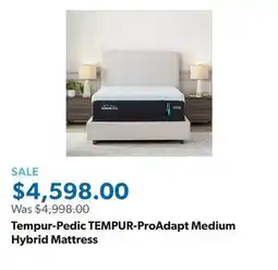 Sam's Club Tempur-Pedic TEMPUR-ProAdapt Medium Hybrid Mattress offer