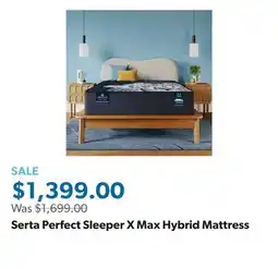 Sam's Club Serta Perfect Sleeper X Max Hybrid Mattress offer