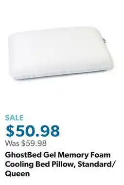 Sam's Club GhostBed Gel Memory Foam Cooling Bed Pillow, Standard/Queen offer