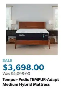 Sam's Club Tempur-Pedic TEMPUR-Adapt Medium Hybrid Mattress offer