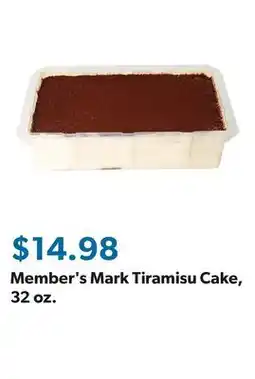 Sam's Club Member's Mark Tiramisu Cake, 32 oz offer
