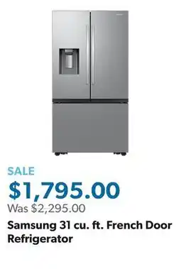 Sam's Club Samsung 31 cu. ft. French Door Refrigerator offer