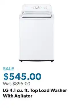 Sam's Club LG 4.1 cu. ft. Top Load Washer With Agitator offer