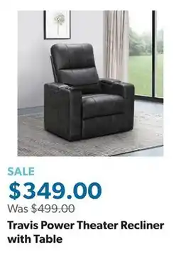 Sam's Club Travis Power Theater Recliner with Table offer