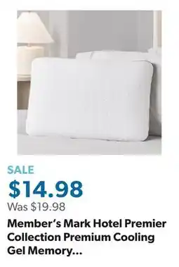 Sam's Club Member's Mark Hotel Premier Collection Premium Cooling Gel Memory Foam Pillow, Assorted Sizes offer