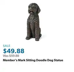 Sam's Club Member's Mark Sitting Doodle Dog Statue offer
