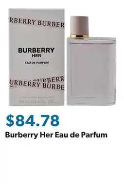 Sam's Club Burberry Her Eau de Parfum offer