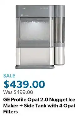 Sam's Club GE Profile Opal 2.0 Nugget Ice Maker + Side Tank with 4 Opal Filters offer