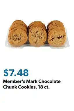 Sam's Club Member's Mark Chocolate Chunk Cookies, 18 ct offer