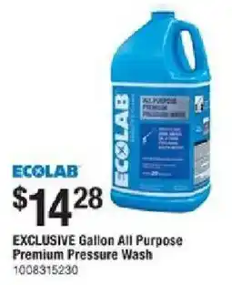 The Home Depot Ecolab all purpose premium pressure wash offer
