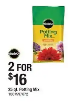 The Home Depot Potting Mix offer
