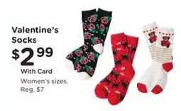 Kroger Valentine's Socks offer