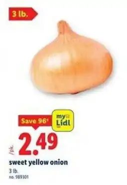 Lidl Sweet yellow onion offer
