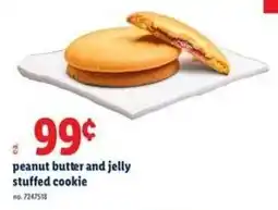 Lidl Peanut butter and jelly stuffed cookie offer