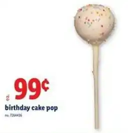 Lidl Birthday cake pop offer