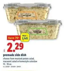 Lidl Premade side dish offer