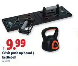 Lidl Crivit push up board and kettlebell offer