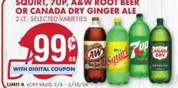 Smart & Final SQUIRT, 7UP, A & W ROOT BEER OR CANADA DRY GINGER ALE offer