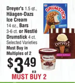 Smart & Final Dreyer's, Häagen-Dazs Ice Cream, Bars or Nestlé Drumstick offer