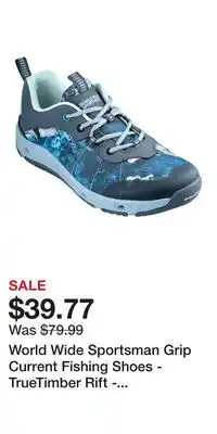 Cabela's World Wide Sportsman Grip Current Fishing Shoes - TrueTimber Rift - 9.5M offer