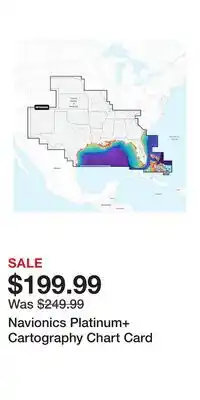 Cabela's Navionics Platinum+ Cartography Chart Card offer