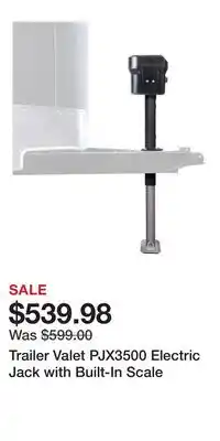 Cabela's Trailer Valet PJX3500 Electric Jack with Built-In Scale offer