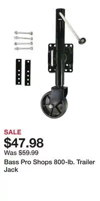 Cabela's Bass Pro Shops 800-lb. Trailer Jack offer