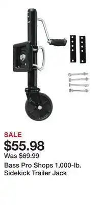 Cabela's Bass Pro Shops 1,000-lb. Sidekick Trailer Jack offer