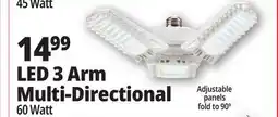 Ocean State Job Lot LED 3 Arm Multi-Directional offer