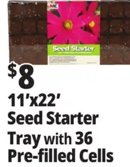 Ocean State Job Lot 11'x22' Seed Starter Tray with 36 Pre-filled Cells offer