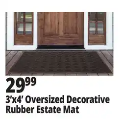Ocean State Job Lot 3'x4' Oversized Decorative Rubber Estate Mat offer